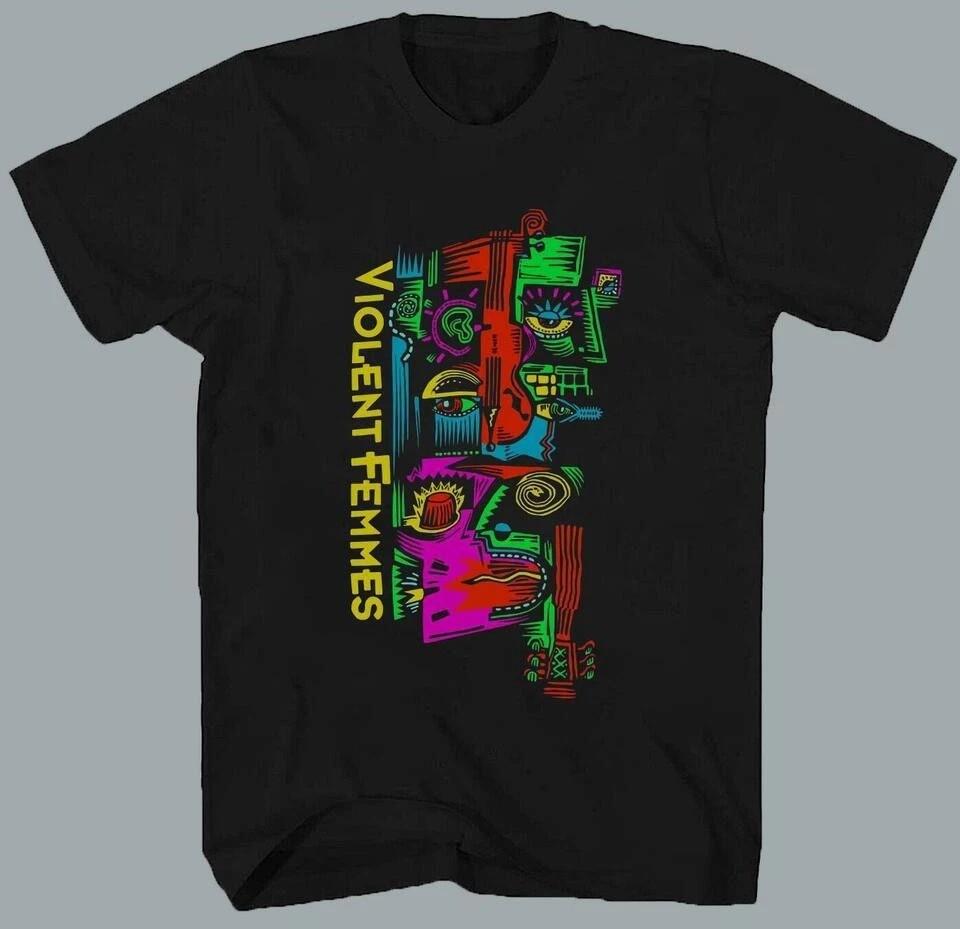 Vintage Violent Femmes Band Cotton Black T-Shirt Unisex T-Shirt XXXXL