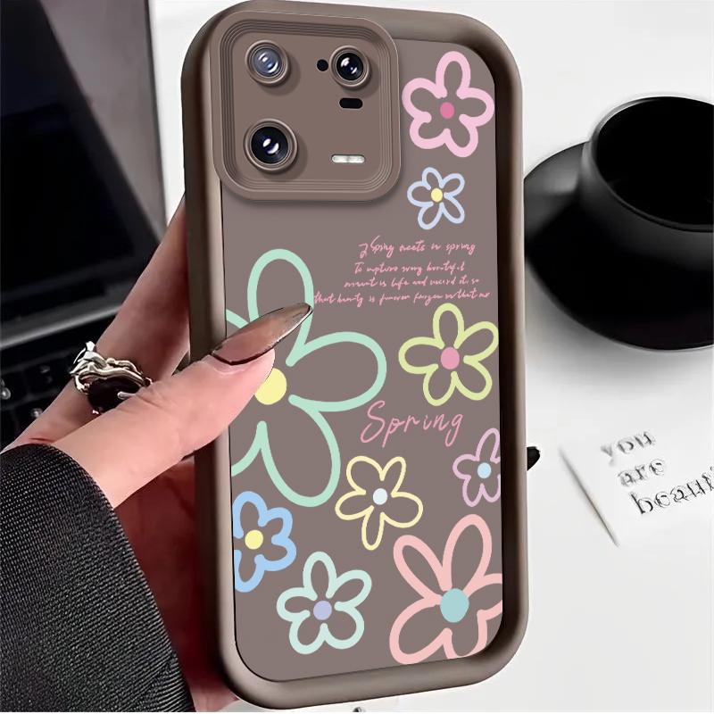 Pastel Spring Daisy Case for Xiaomi Mi 17 Pro Max 15T 14T 13T 11T POCO X7 X6 X5 X3 NFC F8 F7 Ultra F6 F5 M7 M6 Pro 5G 4G Cover