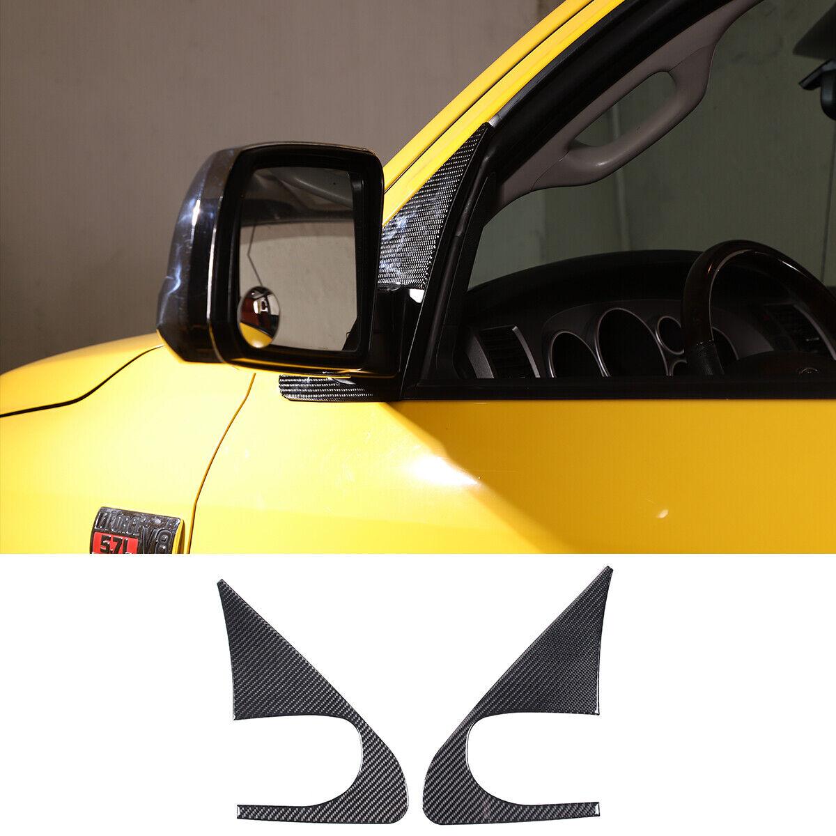 Carbon Fiber both Sides A Pillar Panel Trim Sticker For Toyot Tundra 2007-2013