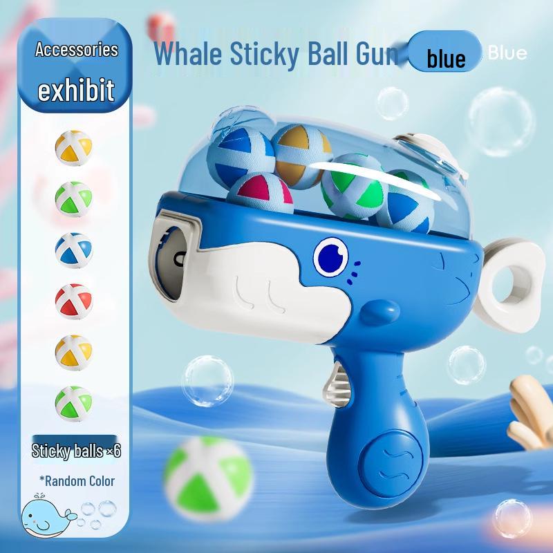 Whale Sticky Ball Dinosaur Dartboard Shooter Toy for Kids 3-6 Years