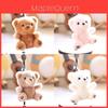 Plüsch-Teddybär-Schlüsselanhänger aus kurzem Plüschmaterial für Jungen und Mädchen