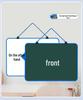 Double-Sided Magnetic Chalk & Whiteboard for Kids' Drawing & Home Office Messages