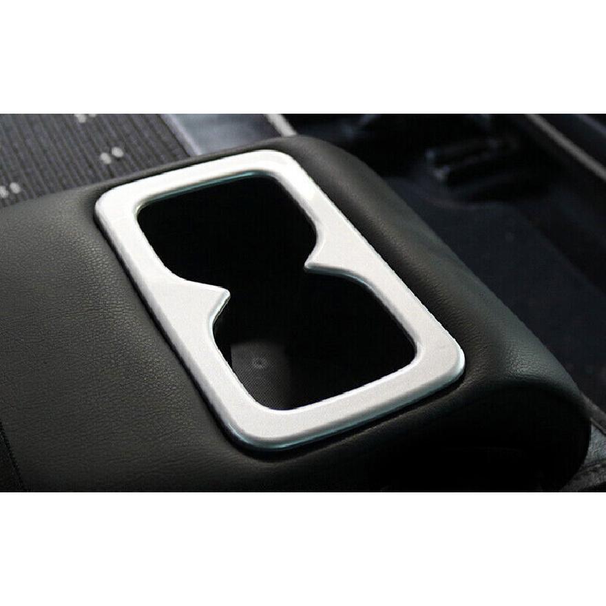 Rear Water Cup Holder Panel Trim For Nissan Sentra Sylphy 2013- Matte Silver