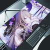 The Herta Honkai Star Rail teclado mouse pad Large Gaming mousepad Office Table Accessories Nonslip Mausepad overlock Desk Mat