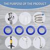 Teflon Tape, 0.47x393inch White Plumbers Tape - 4 Rolls, Stop Leaks, PTFE Sealant for Pipe