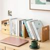 Bamboo Wood Desktop Desktop Expandable Book Desk Desk Desktop Desk Shelf with Small Office Book Storage Desk Book Stand [SYZHXHKL] Bookshelf, Rack,