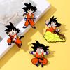 Film and Television Animation Dragon Ball Metal Badge Children's Gift Cute Cartoon Wukong Alloy Brooch Set