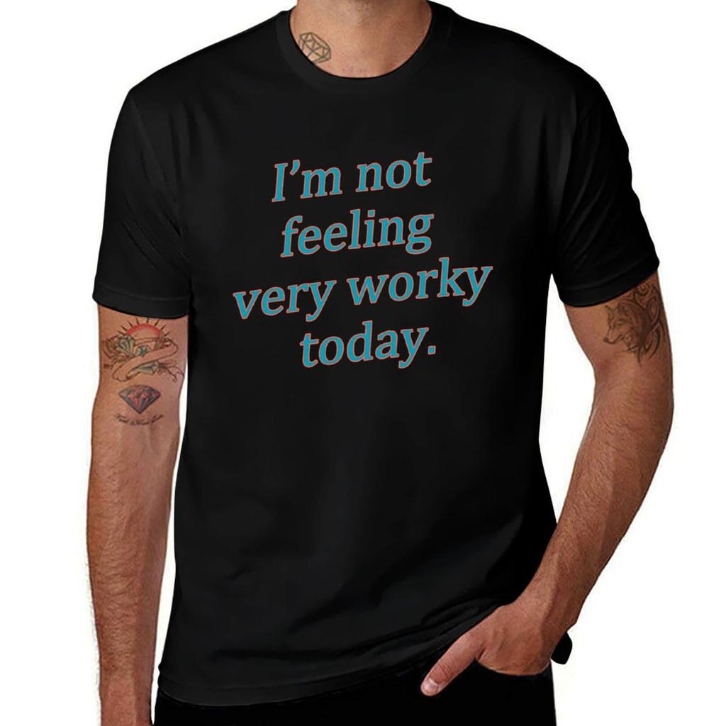 Im not feeling very worky today meme TShirt Christmas Casual Tee Shirt TShirt