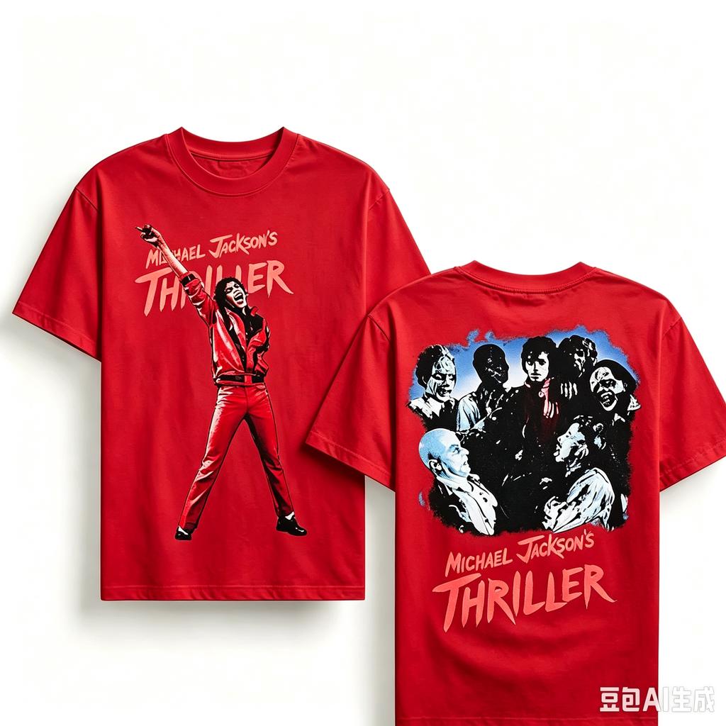 Michael Jackson Thriller Cotton T Shirt Unisex Unisexs And Unisexs High Quality Y2k Streetwear Casual Short Sleeve Tops
