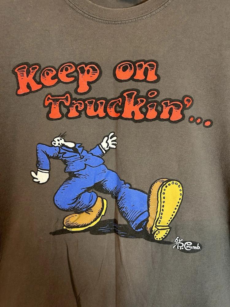 Keep On Truckin Funny Comic T Shirt Military Green Full Size Go125 Unisex T-Shirt XXXXL