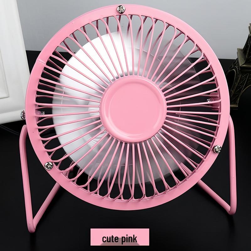 Wrought Iron USB Mini Silent Table Fan - Available in 4”, 6”, and 8” sizes for Desktop or Office Use