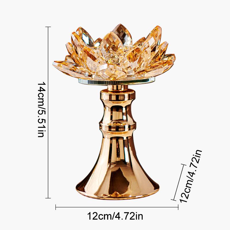 1 Stück Kerzenständer Jubiläum Kerzenhalter Festival Lotusform Tischplatte Heimdeko Wohnzimmer Kerzenständer Elegant