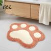 Washable Non-slip Rug Cat Paw Bath Mat, Non-Slip Soft Fluffy Rug, Absorbent Anti-slip Shower Mat Cute Area for Entrance Bathroom Bedroom Floor