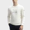 Fila Letter Print Casual Crew Neck Knit Pullover Sweatshirt Men Sweatshirt Steam-White F11M411211F-IV