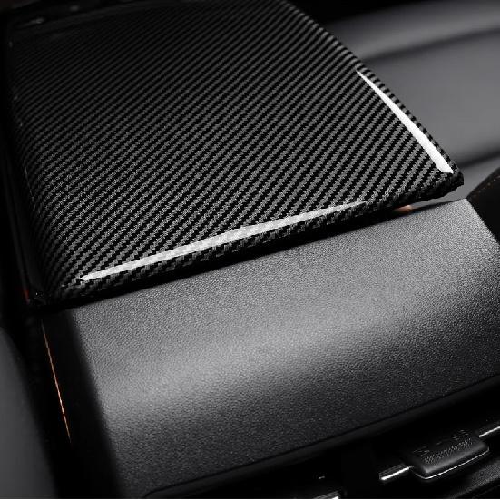 For SSANGYONG TORRES-EVX/ACTYON -2025 Car Tuning Carbon Fiber Armrest Box Cover Trim Interior Accessories