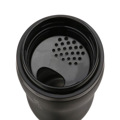 Starbucks Carved Recycled Stainless Steel Bottle, Matte Black, 355ml (2024 Model), 550919