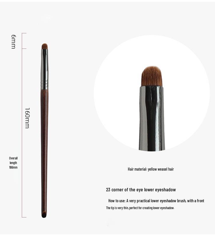 Wool Highlighting Makeup Brush Set - 24 Pieces: Includes MUF Series Concealer & Loose Powder Brushes