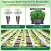 166Pcs Hydroponic Garden Accessories Pod Set Reusable Plant Pod Kit Clear Hydroponic Grow System Seed Pod Kit Garden System Home