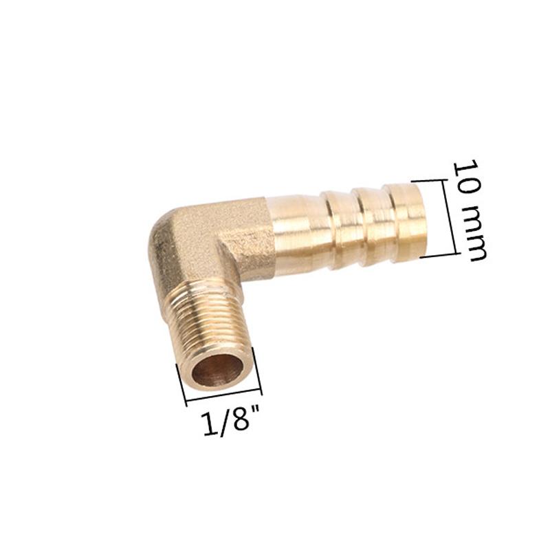 Connettore a Pagoda 6mm 8mm 10mm a Filetto Maschio 1/8"BSP Connettore a Barb per Tubo in Ottone Gomito Raccordo Giunto Adattatore