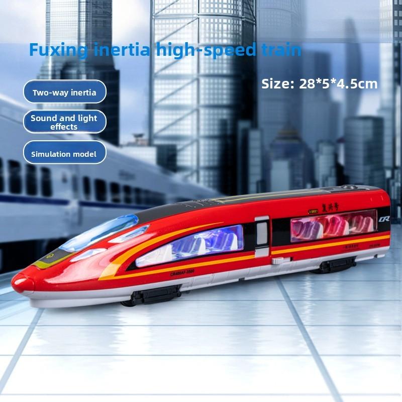 Fuxing Model Train Toy With Inertia And Acousto Optic Design For Children Gift
