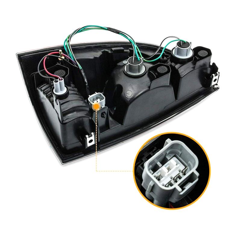 ABLZ-2Piece LED Tail Lights Left Right Rear Bumper Lights Assembly Signal Lamp Replacement Parts For Toyota Tacoma Pickup 2005-2