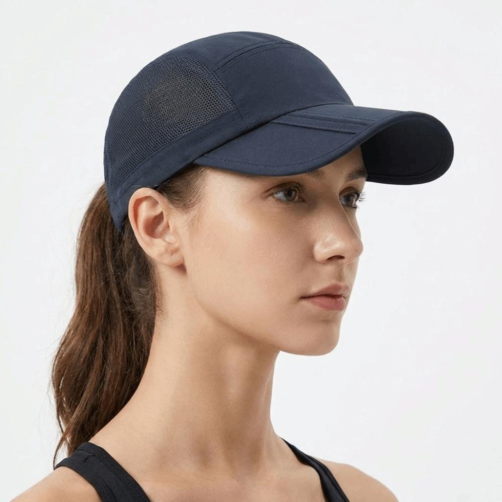 Quick Dry Outdoor Sun Hat Solid Color Sports Caps Breathable Baseball Cap Men