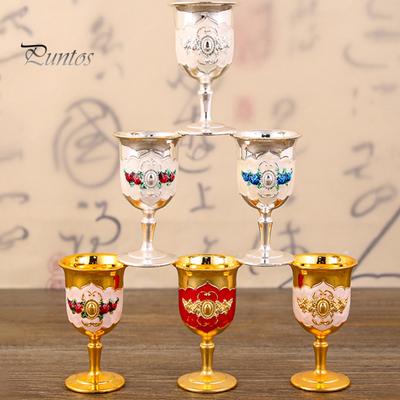 אופנה יצירתית סגסוגת אבץ גביע יין בר ביתי גביע מתכת גביע מיני כוס שתייה משקאות אביזרי מסעדה