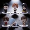 Gintama Pvc Figurine Set With Sitting Characters For Desk Decor And Gift Ideas