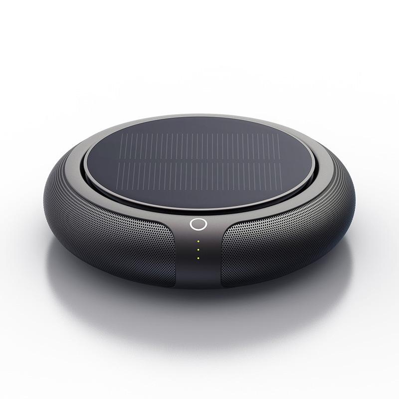 Car Purifier Solar Powered Aroma Diffuser Air Freshener for Vehicle Home Desk Electric Gadgets with Filter чёрный