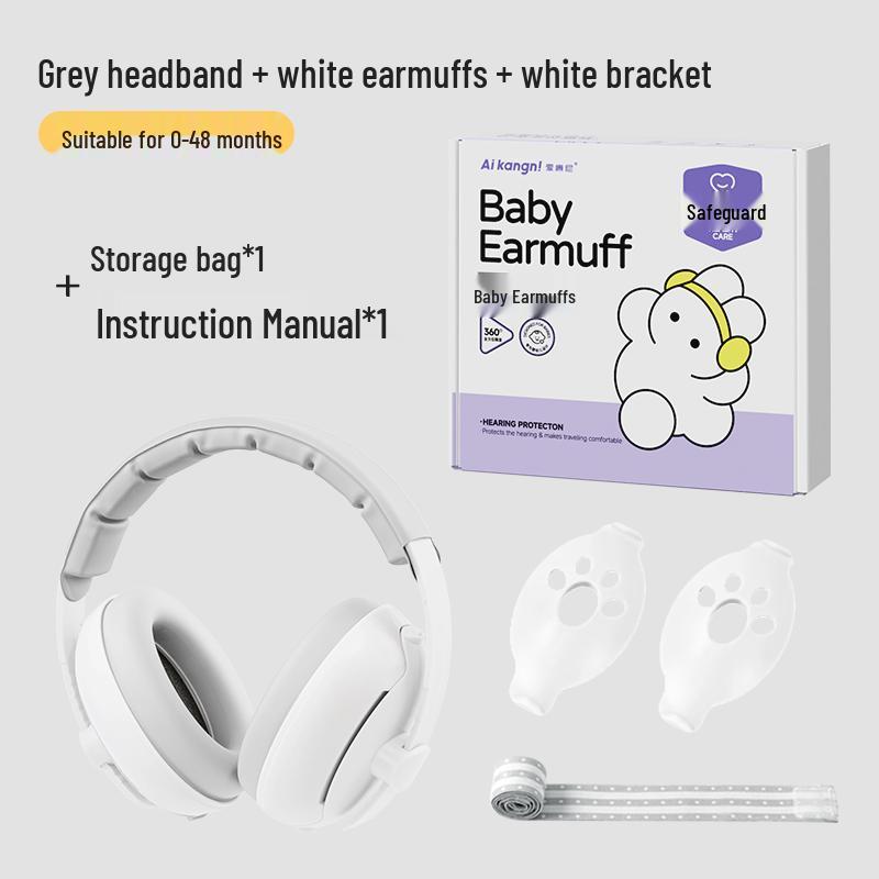 Soundproof Baby Earmuffs: Adjustable Noise-Canceling Headphones for Babies (0-3 Years) - Ideal for Airplane Travel and Sleeping