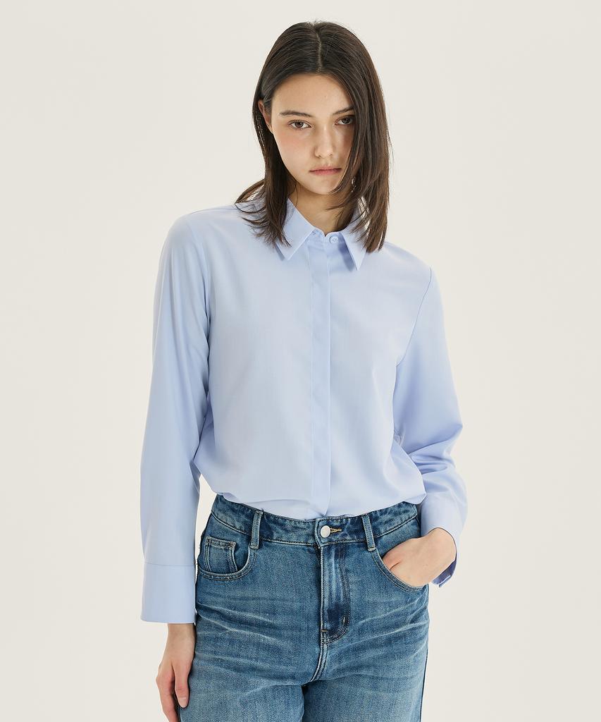 MIND BRIDGE WOMEN [W] Hidden Button Blouse - 2 Colors