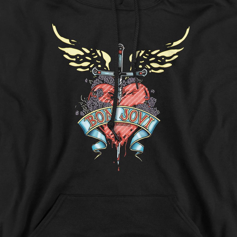 Bon Jovi Unisex Adult Daggered Hoodie