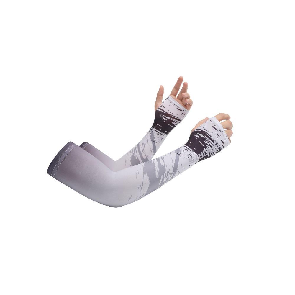 

Mens and womens summer ice silk cycling long sleeves summer thin UV protection XL чорний