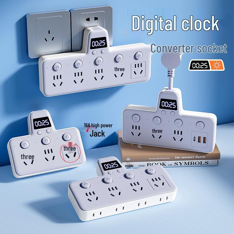 USB Wireless Konverter & Multifunktionale Steckdosenleiste mit unabhängigem Zeitschalter