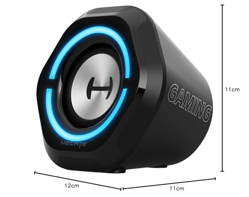 EDIFIER Hecate G1000 Gaming Speaker, 5W Output, Bluetooth 5.3, Full-Range, USB/3.5mm, RGB Lighting, Black [Official Japanese Distributor] ED-G1000-BK
