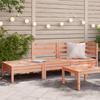 VidaXL 3-Seater Garden Sofa, Seat with Backrest and Footrest, Outdoor Patio Backyard Terrace Furniture, Wood 838045