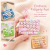 Small Gift 26 Key Keyboard Keychain 26 Key Button Fidget Toy Mini Keyboard Pendant  Children's Bag