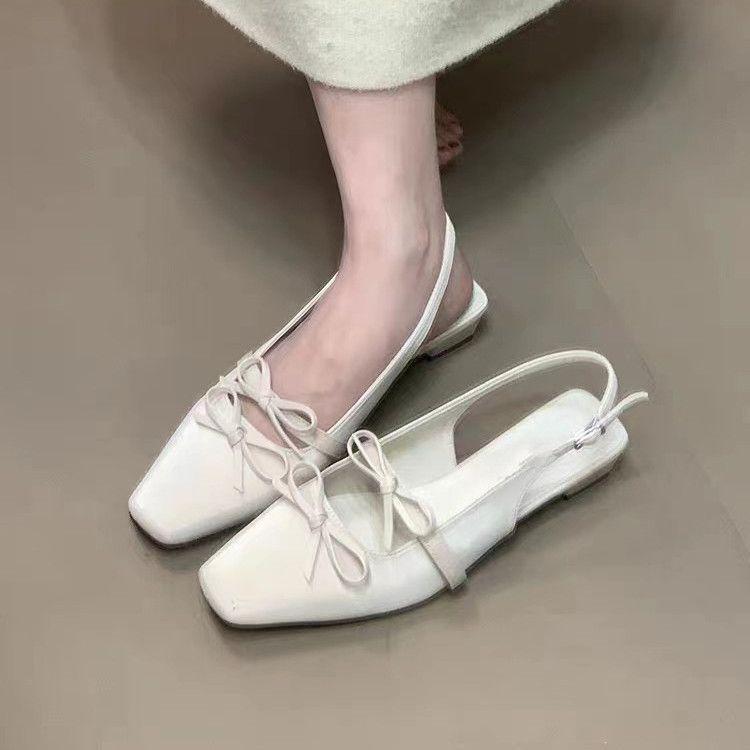 

Baotou sandals women s summer new beautiful thick heel silver single shoes temperament high heels 39 бежевый