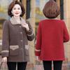 Płaszcz z polaru jagnięcego damski jednolity kolor gruby pluszowy płaszcz ciepły płaszcz z polaru bawełnianego z cząsteczkami zimowy