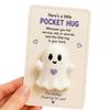 Plastic Pocket Hug Gifts Resin Inspirational Card Animal Ornaments Long Distance Keepsake