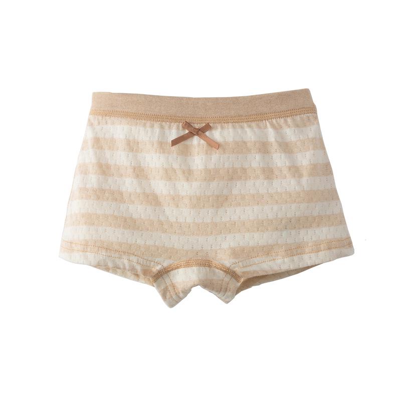 Natural Cotton Girls' Boxer Briefs - Thin, Antibacterial, Seamless Shorts