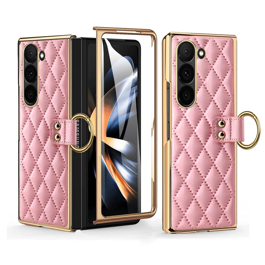 Luksusowe galwanizowane etui Fold7 do Samsung Galaxy Z Fold 7 6 5 4 Damskie etui ochronne z osłoną ekranu