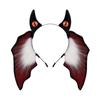 Handmade Plush Bat Ear Headbands Soft Fuzzy Hair Accessory For Kids Halloween Costume Party Dressing up