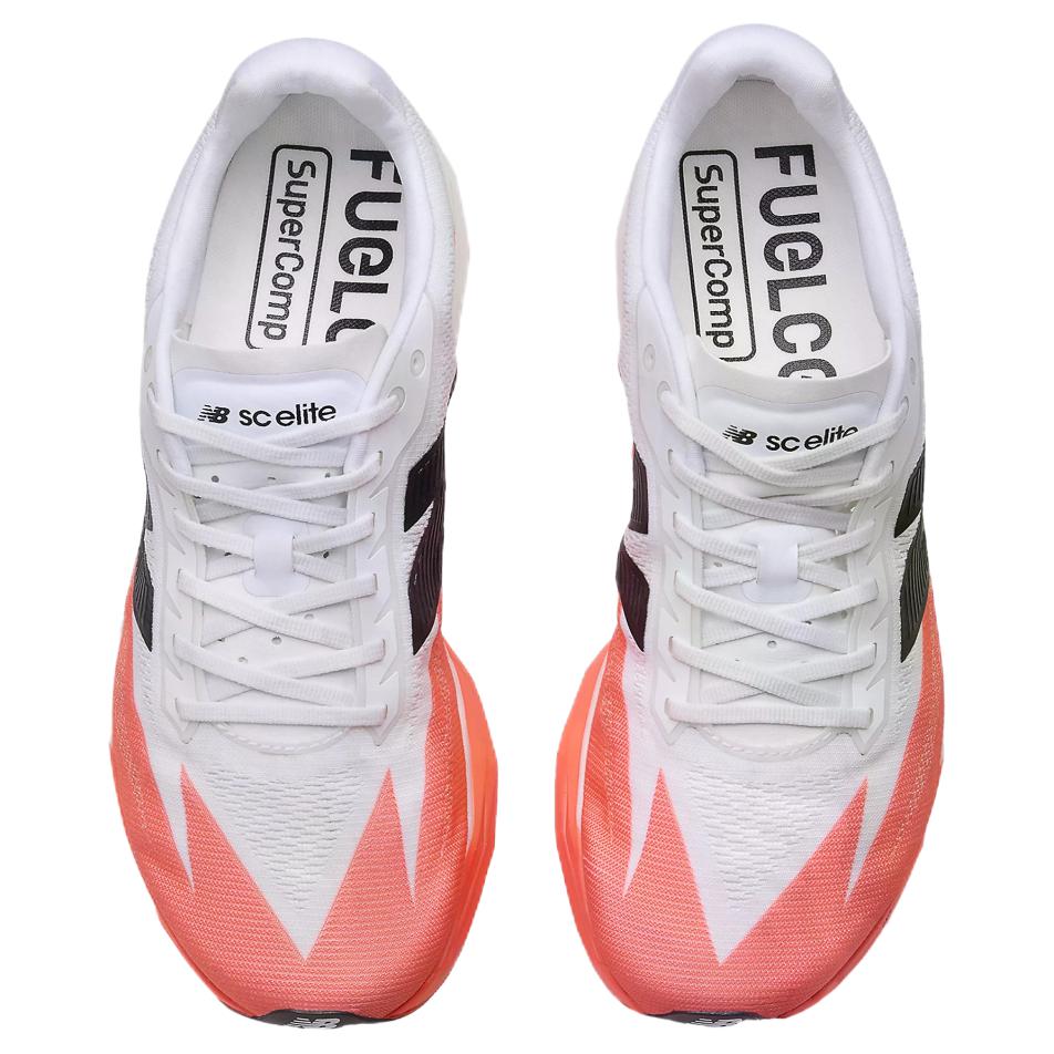 New Balance FuelCell SuperComp Elite v5 Urgent Red Unisex Sneakers White Black MRCELLR5