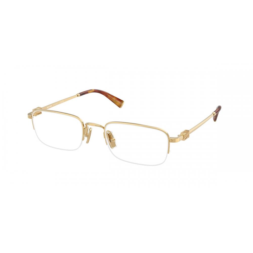 

Miu Miu Mu52wv 5ak1o1 Women Eyeglasses Gold/51-21-140