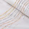 2Meters 1Meter 0.5Meter Flat Stick Basic Chain Bracelet Necklace Copper Chains Line Clothing Decorative Chain for Jewelry Making