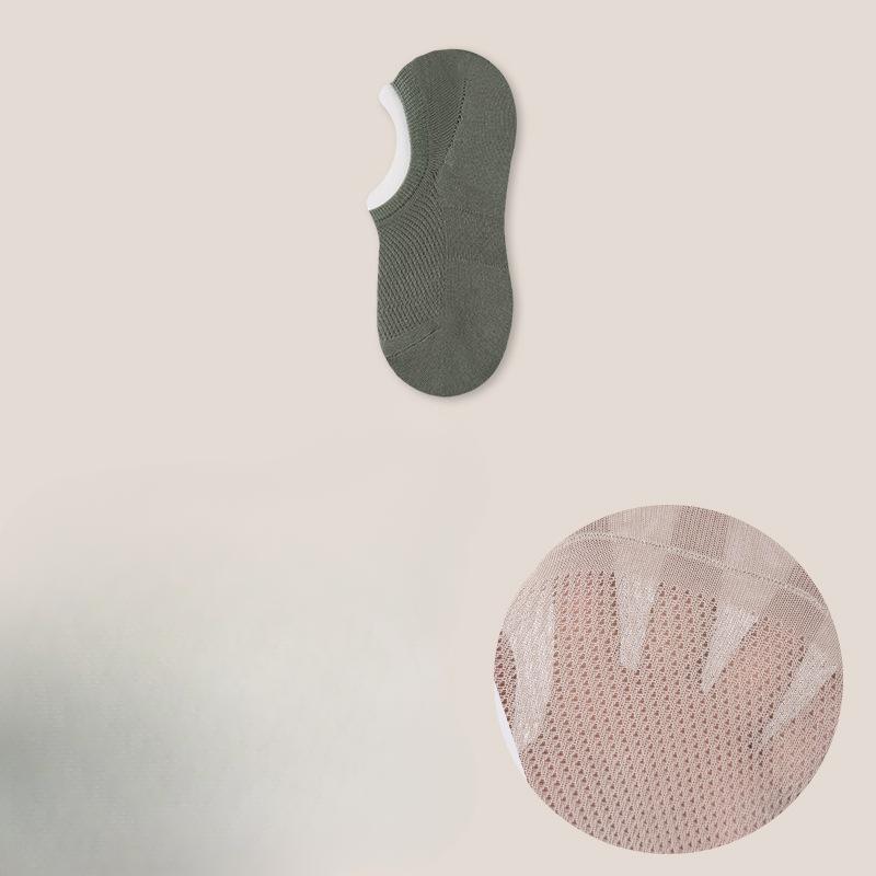 Men's Socks, Boat Socks, Summer Thin Anti-slip, Non-dropping, Invisible Socks, Pure Cotton Anti-odor, Sweat-absorbing, Antibacterial Short Socks