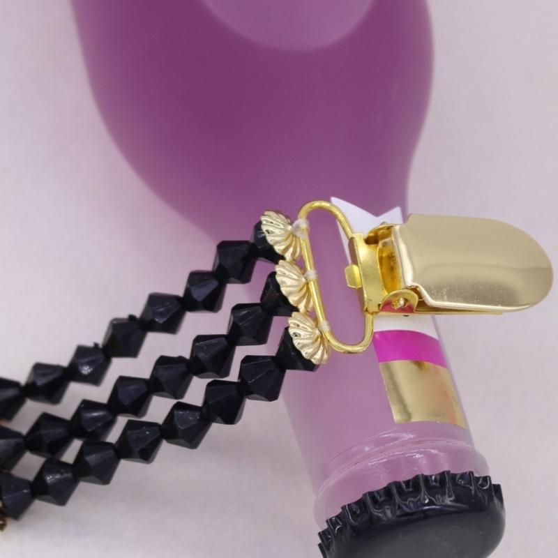 Vintage Beaded Pearls Sweater Cardigan Clip Elegant Clothing Jewelry Acrylic Texture Beaded Shawl Clip Present for Women