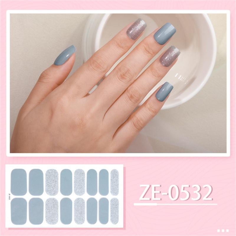 Semi Cure Nail Stickers for Beginner Women Girl