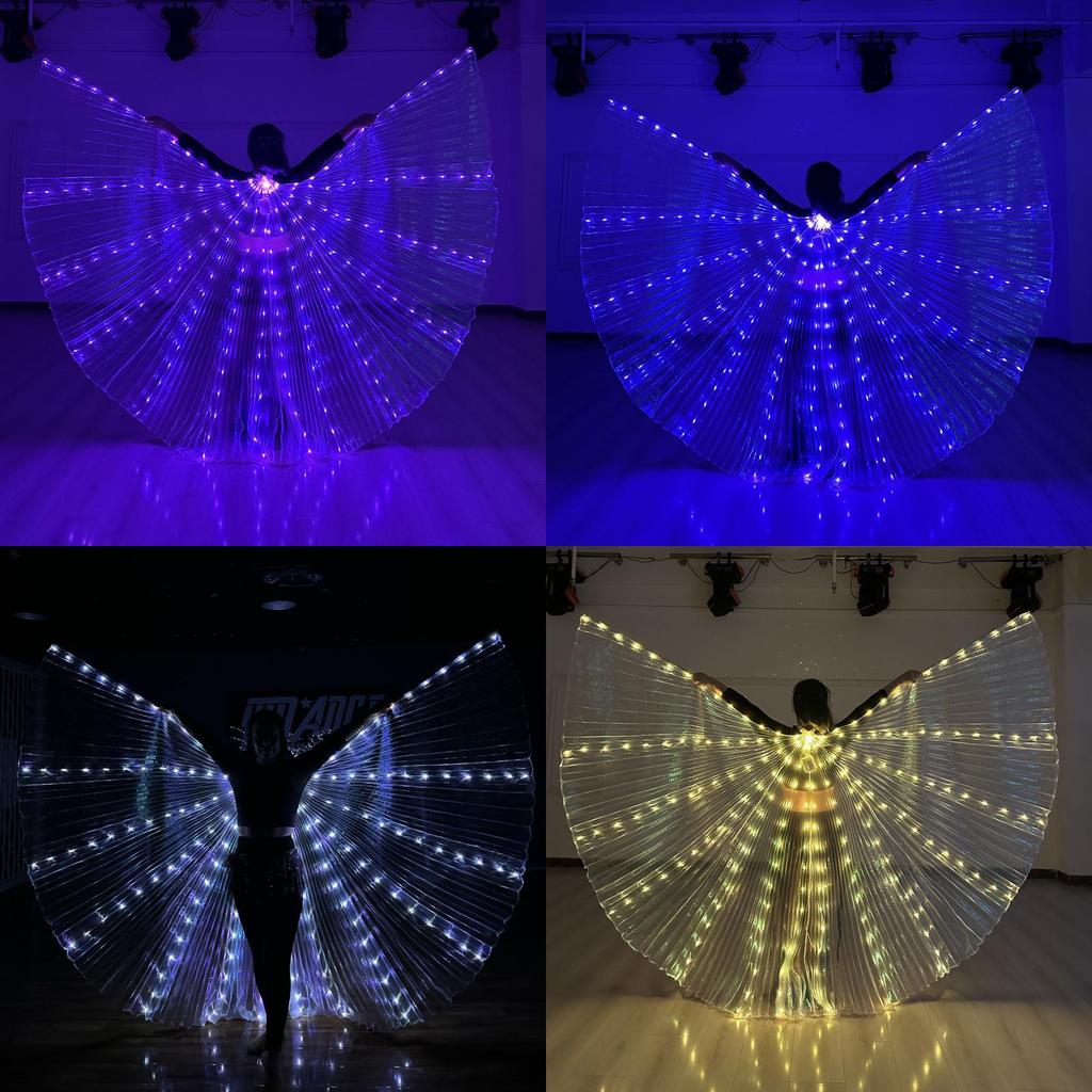 Farfalle Fantasy LED Oggetti di Scena con Ali Fosforescenti per Spettacoli Teatrali